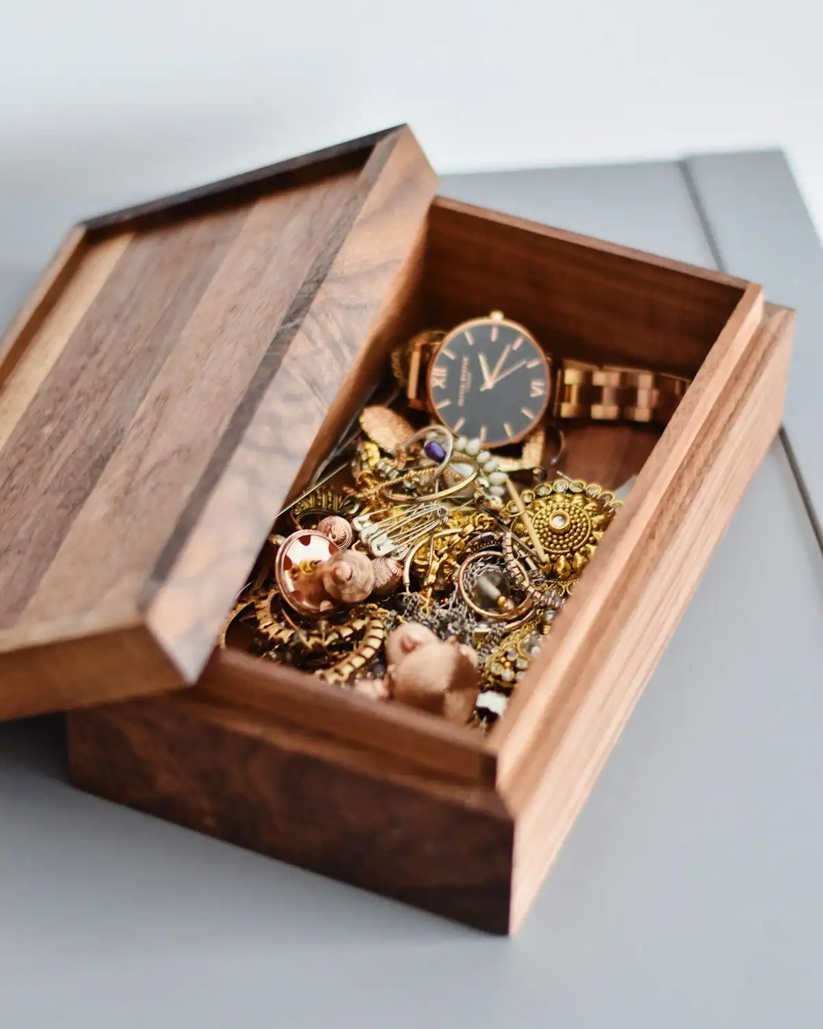 Carved Wooden Gift Box