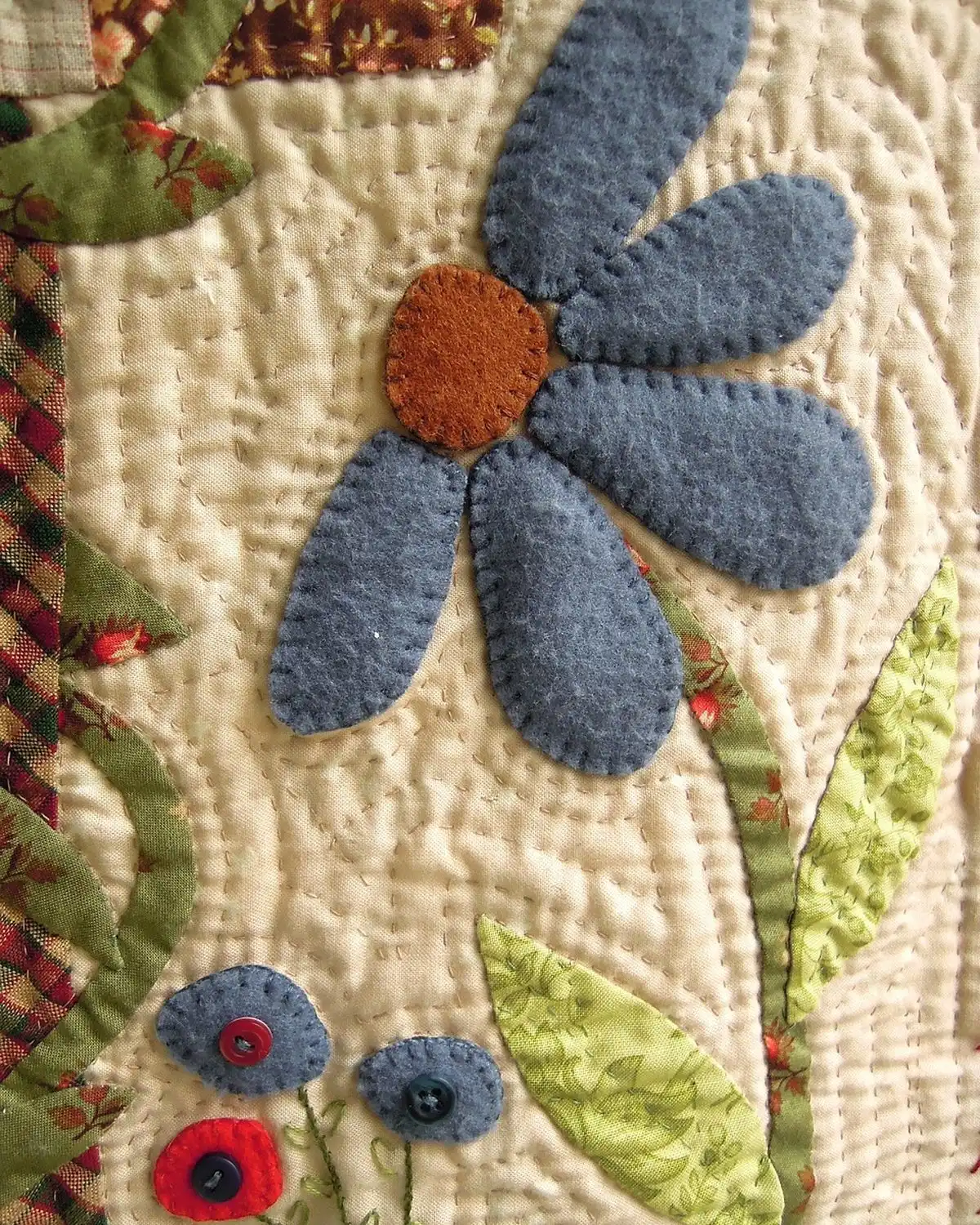 Kantha Stitch Throw